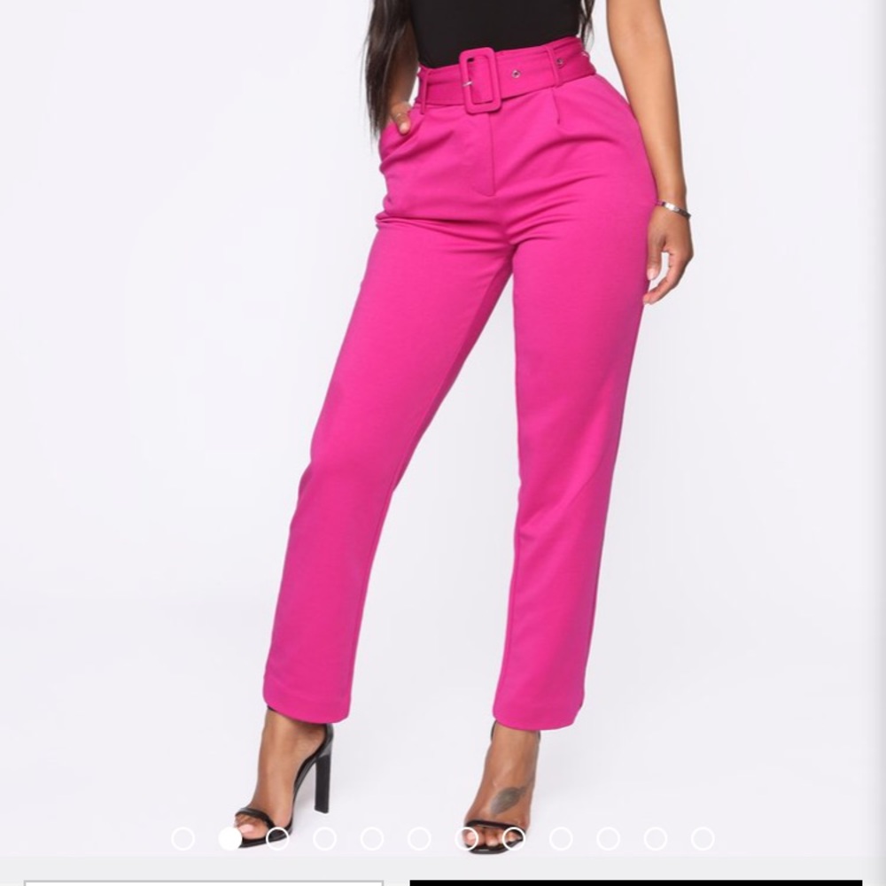 Belted pants